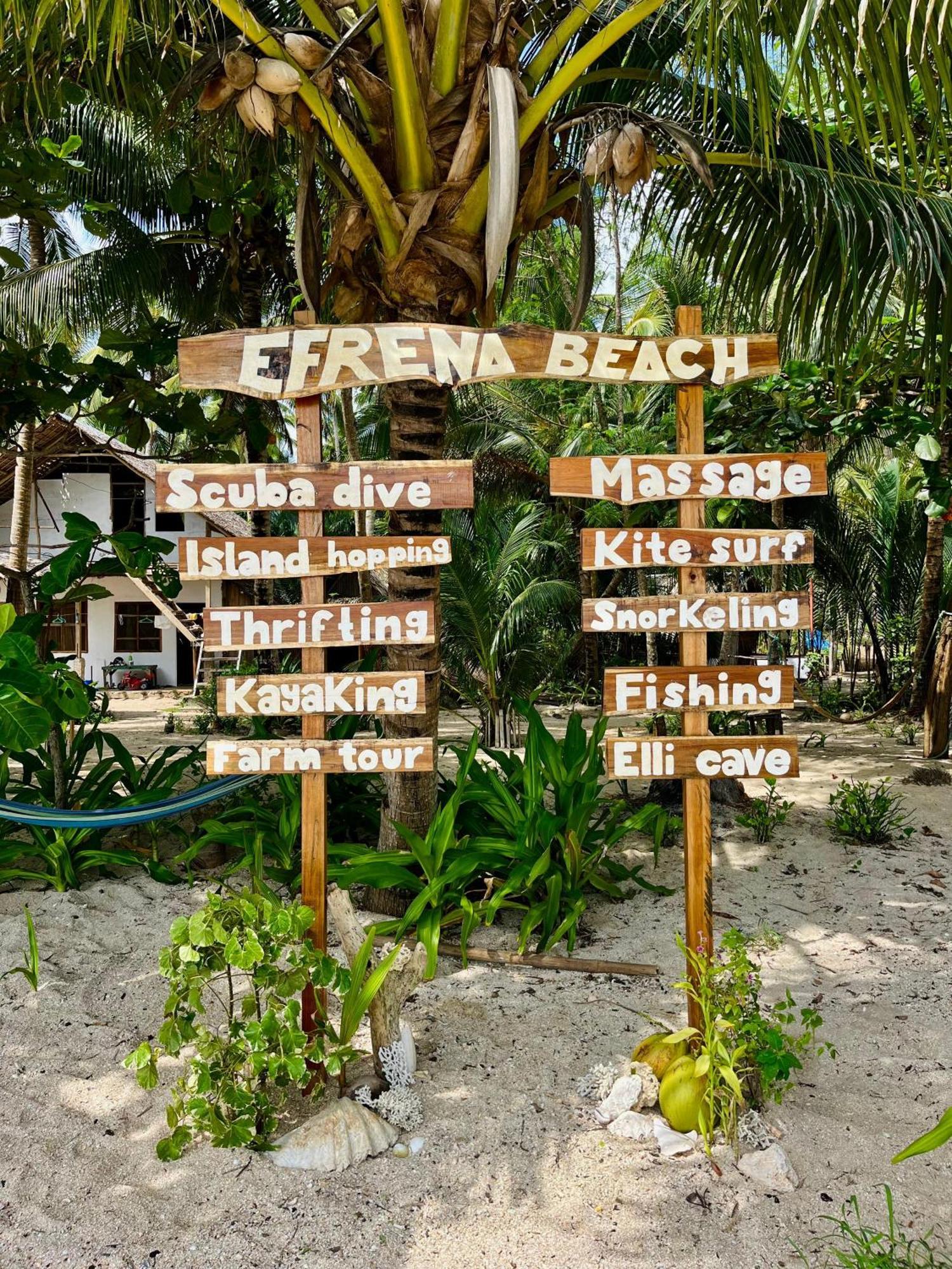 אל נידו Efrena Agro Tourism Beach מראה חיצוני תמונה